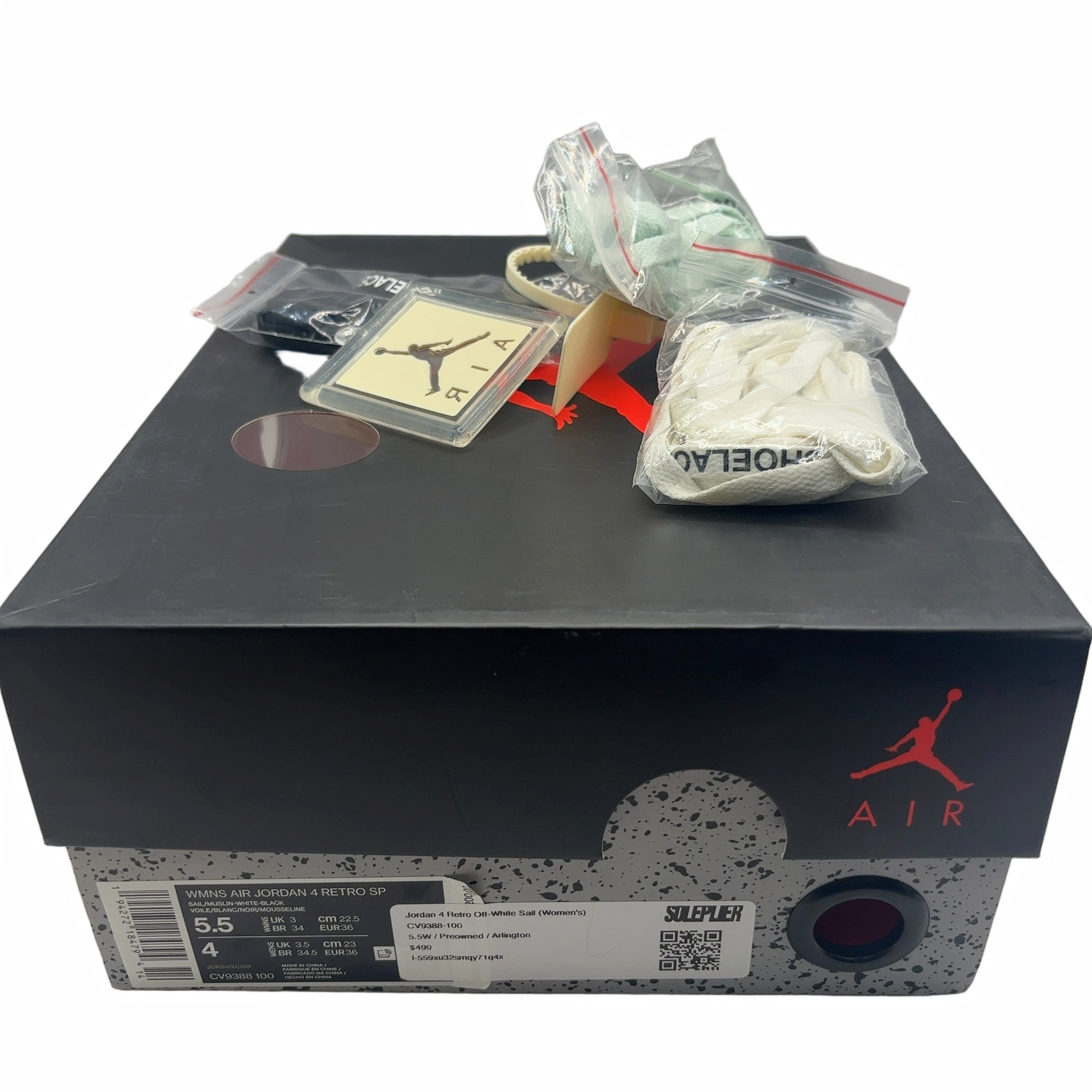 Jordan 4 Retro Off-White Sail (Women's)