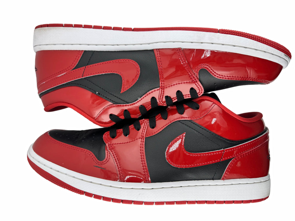 Jordan 1 Low SE Patent Varsity Red Black