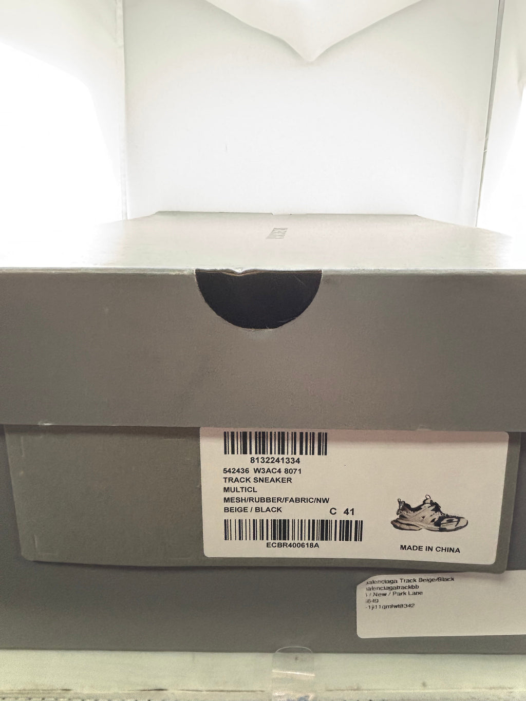 Balenciaga Track Beige Black