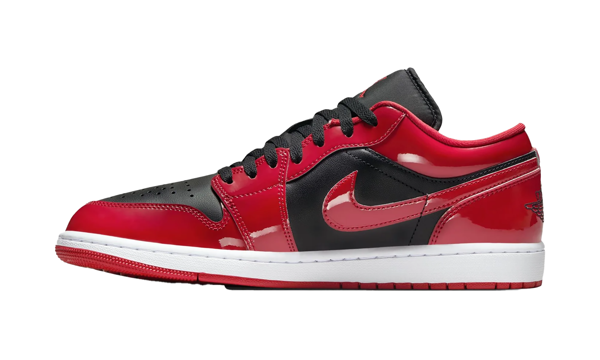 Jordan 1 Low SE Patent Varsity Red Black
